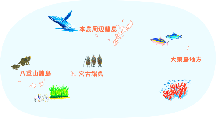 沖縄の離島 地図